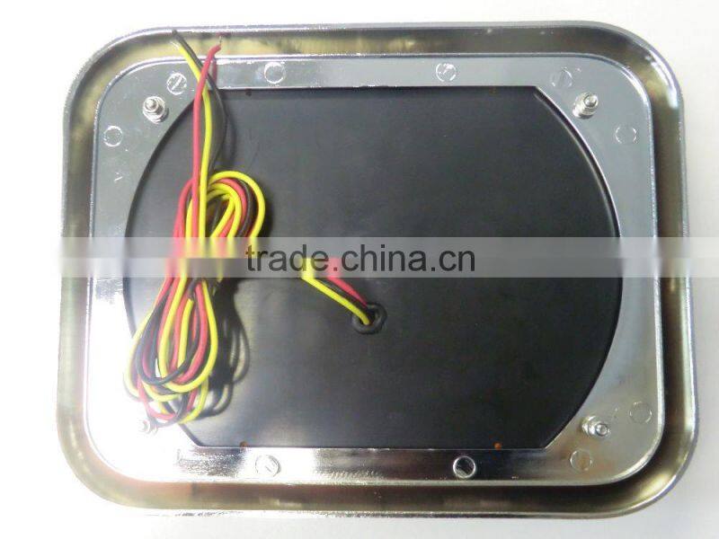 LED Ambulance Emergency Strobe Light/LED Security Emergency Flash Strobe light(SR-AE-065H-LED-Amber)W Chrome Frame & Rubber Base