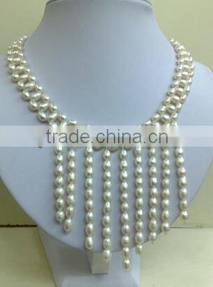 2014 New design colorful pearl bead necklace