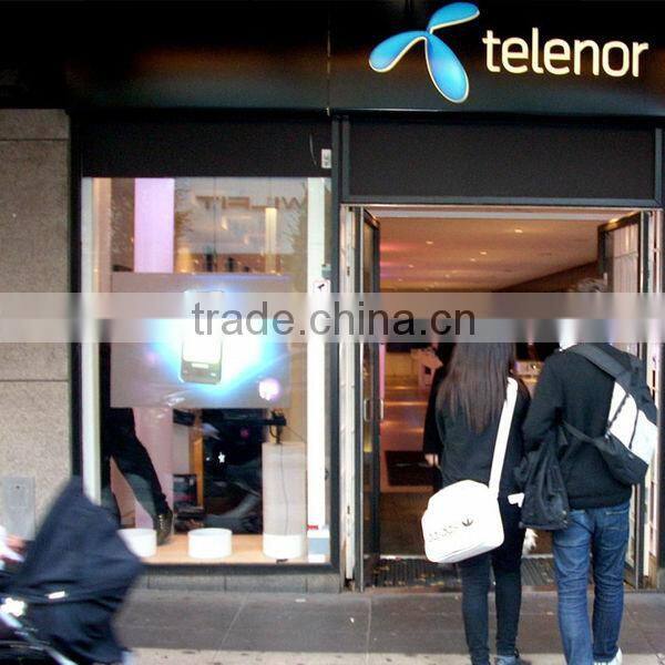 Chariot rear projection screen diy for shop window display shop mall advertising store exhibition