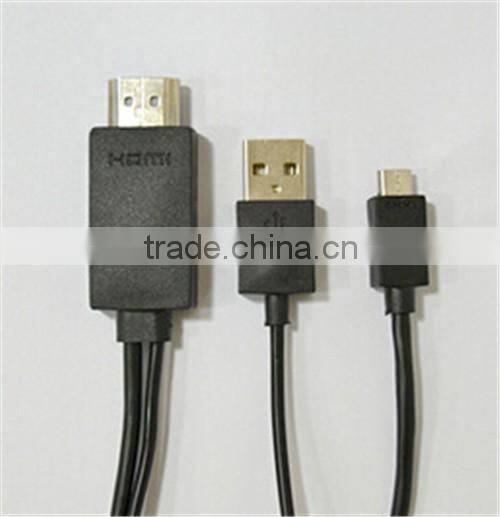 MHL cable for android smart phone,1080p compatible 2m