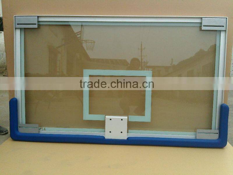 Tempered glass 12mm Aluminum Frame basketball backboard