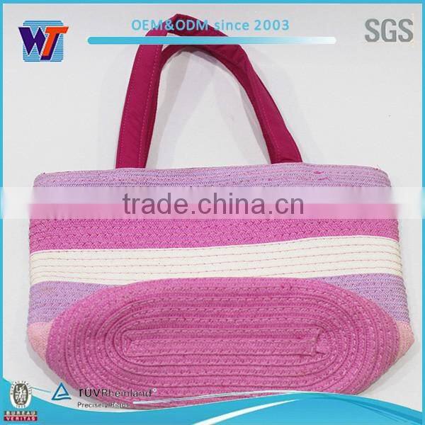 Bamboo bracelets shoulder women canvas messenger bag