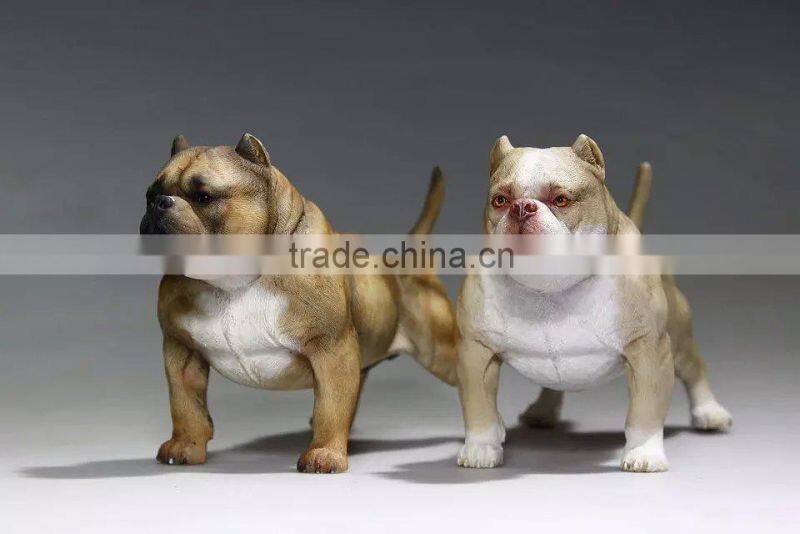 made dog toys OEM bull dog statues custmoize 3d animal sculptures.