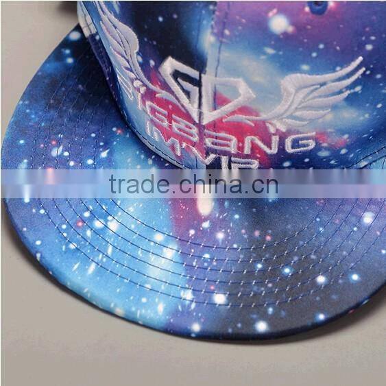 Fashion flat embroidered snapback caps