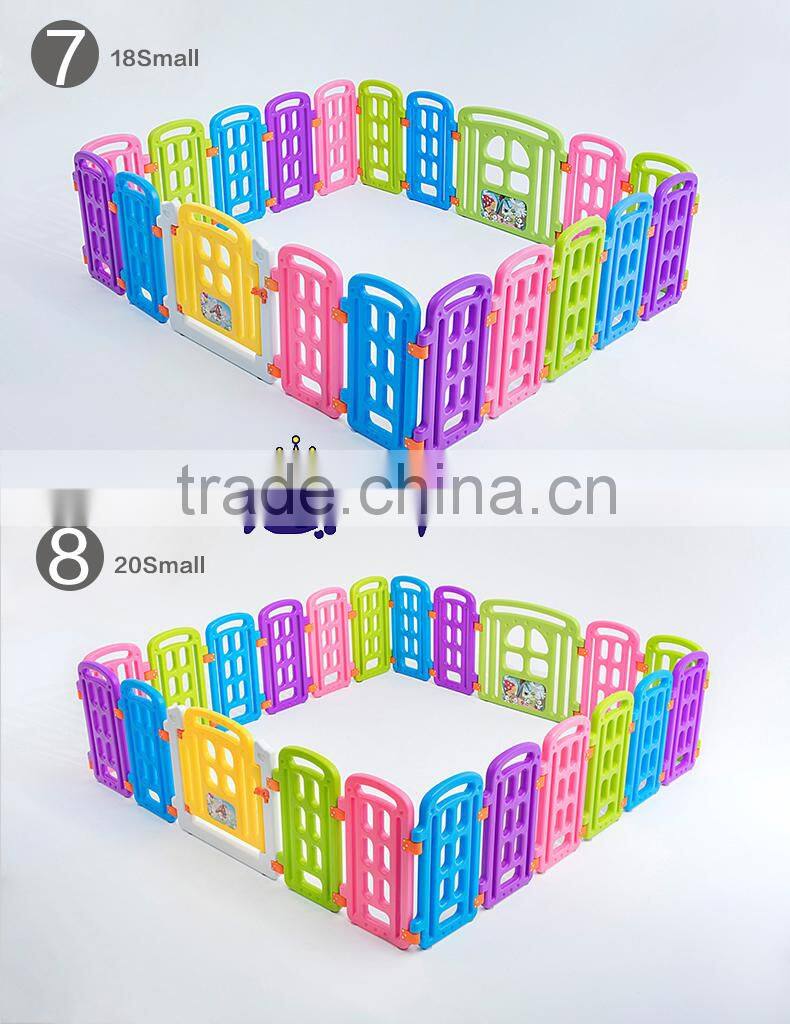 See larger image 8 Panels Saftey Game Playpen Kids Plastic Playpen European Standard Fence Baby Indoor Game Baby Playpen
