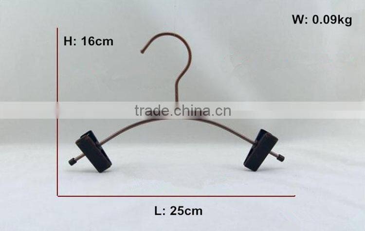Creative Copper Metal Clips hanger for Pants, Wire Skirt Hanger