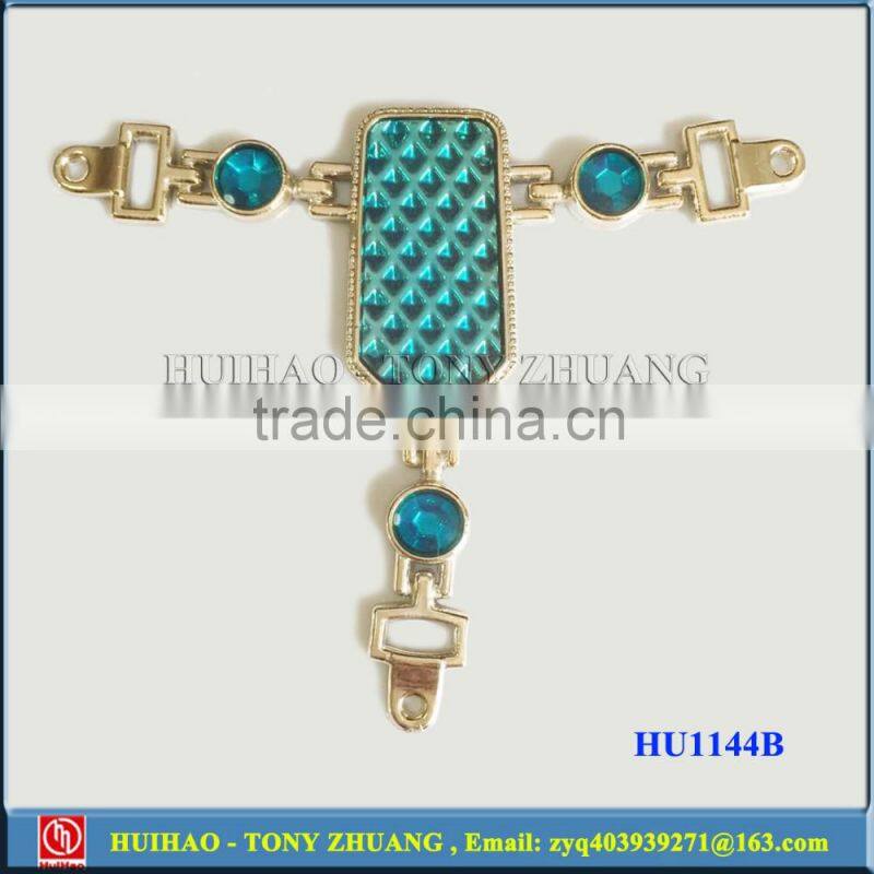 Square shape TPU shoe clip chain decoration HU1144C