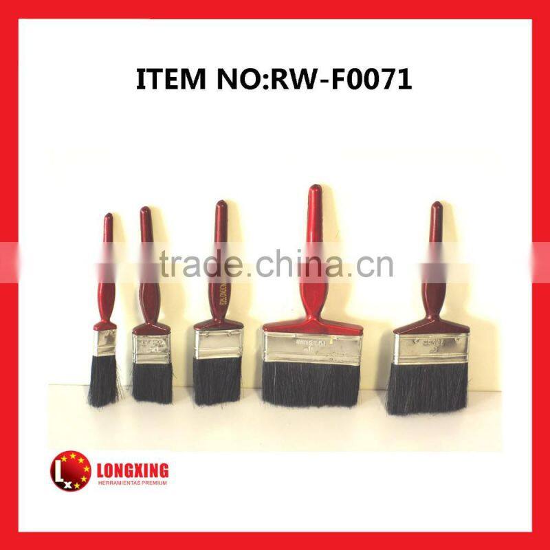 Factory Supply high quality White or black pig bristle wall cleaning paint brushes, decorative wooden brushes hand tools