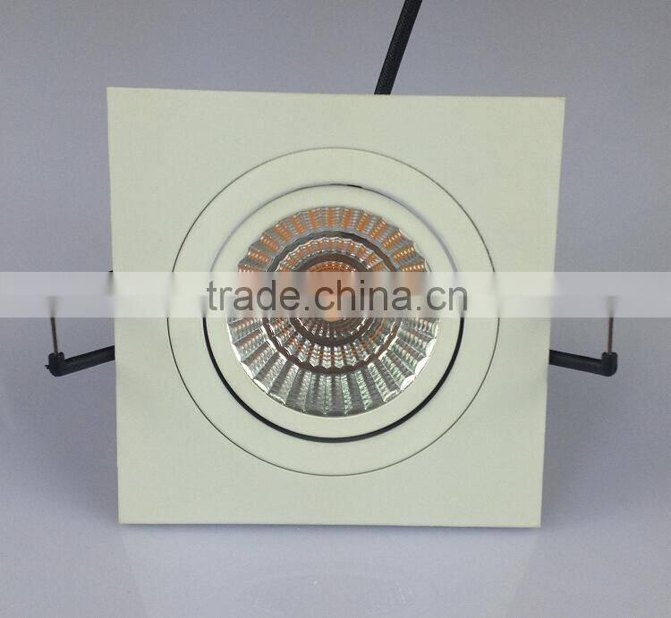 adjustable ce saa 9W high power cob led square downlight