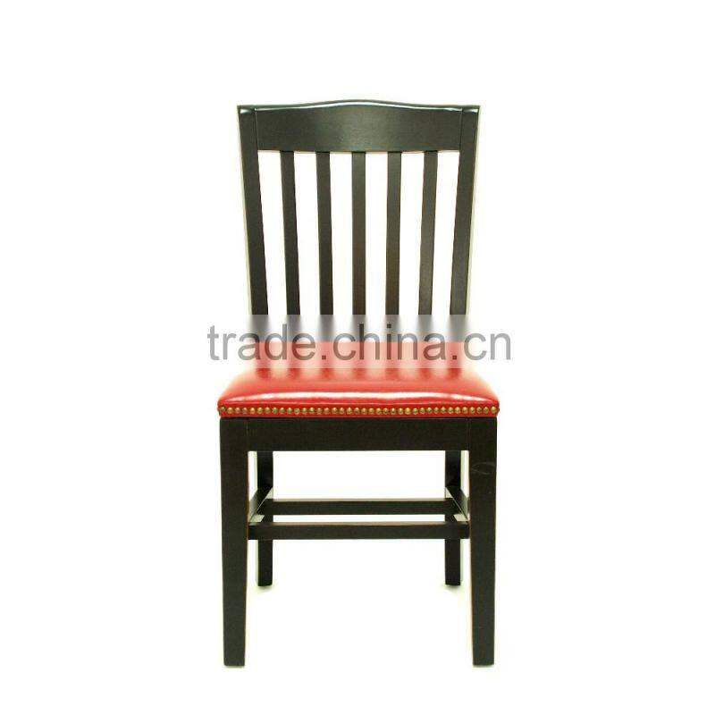 Furniture restaurant modern leather luxury wooden carved leisure garden dining chair