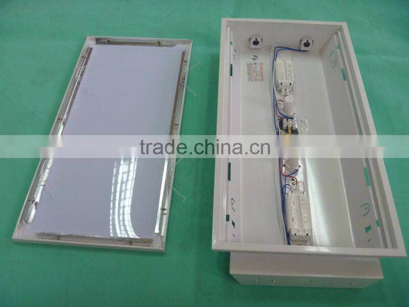 2x18w grid lamp with milky cover