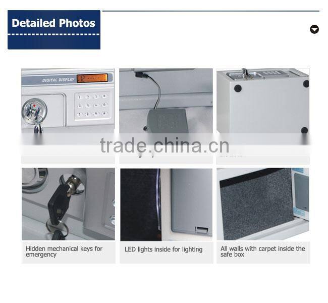 High quality metal safe box for home and hotel use from manufacturer