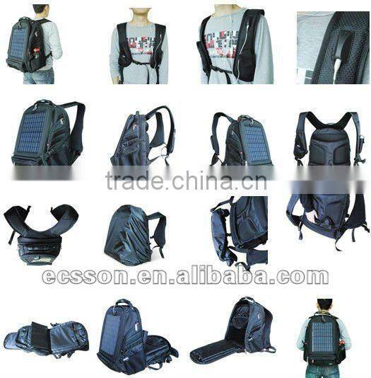 12000mAh Hotsale solar backpack for Laptop