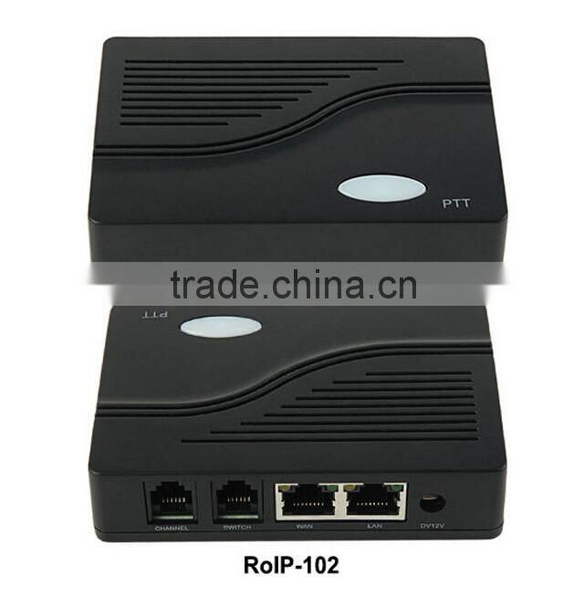 2016 RoIP102 for voice communication between voip,radio and gsm network,RoIP with One PTT Port Cross Network Gateway