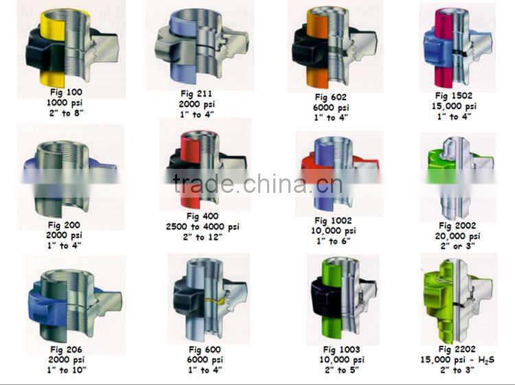 stainless steel hammer union FIG200,FMC WECO hammer union,butt-weld hammer union hammer union