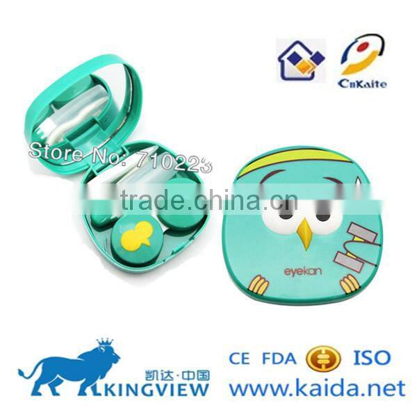 Kaida colorful somber hanhao bird of contact lens mate box, contact lens case