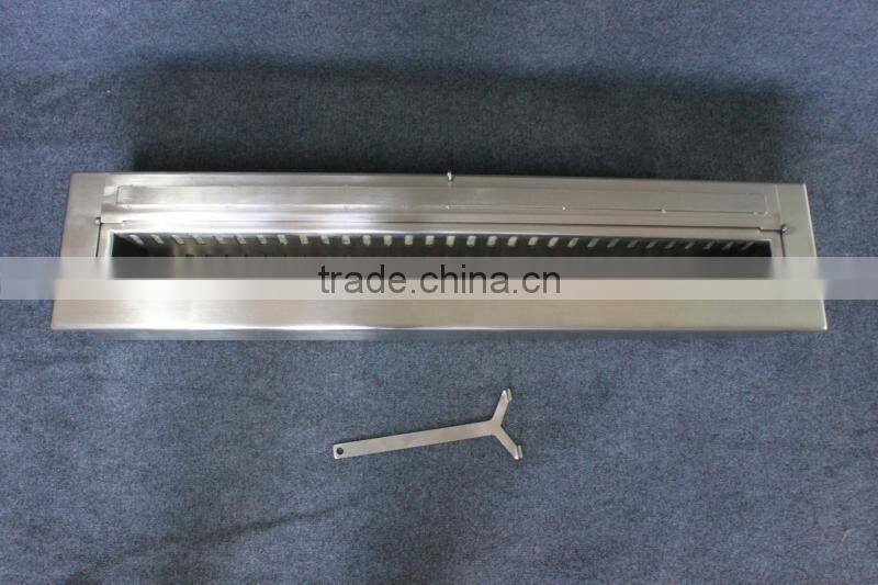 China Manufactured Stainless Steel Ethanol Fireplace with sheet metal fire box