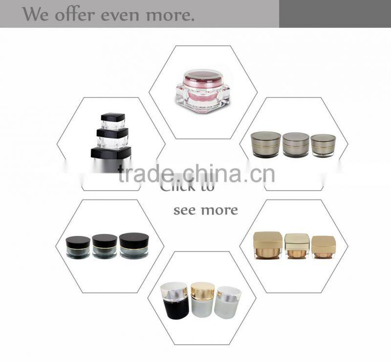 5ml chic silver plastic cap refillable matte glass Jar