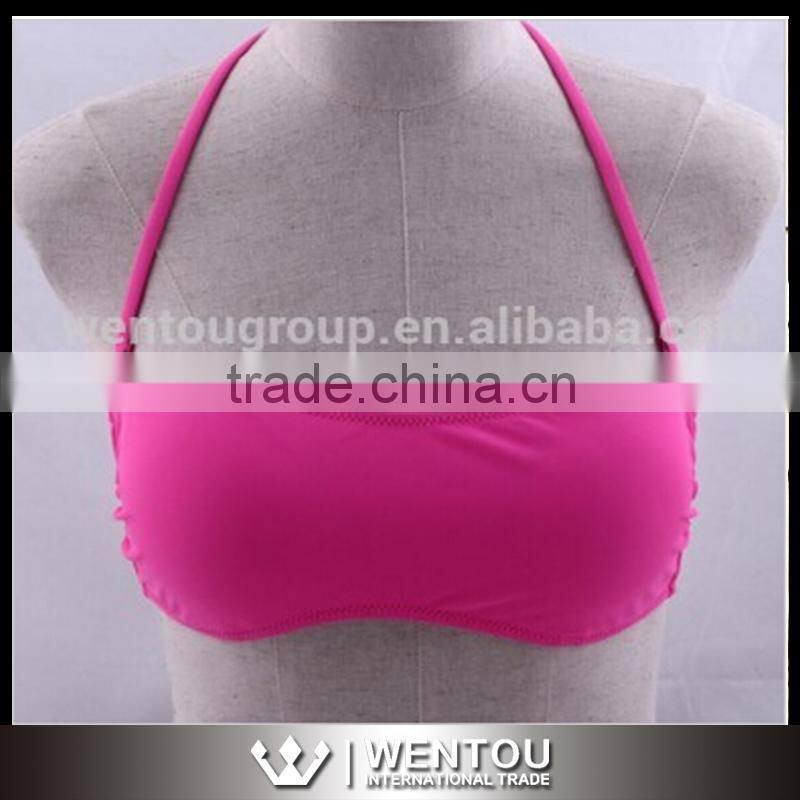 Cheeky Monogrammed Bandeau Bikini Tops