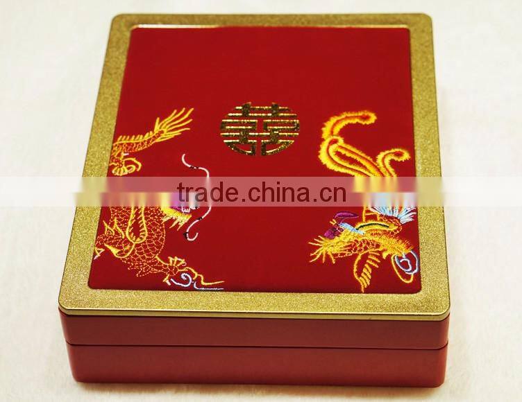 Fashion high end logo print wooden gift boxes wooden jewelry boxes for unique jewelry packaging