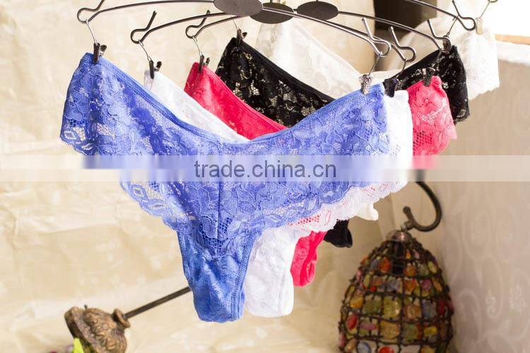 Full lace erotic sexy wet thongs girls see through G-string