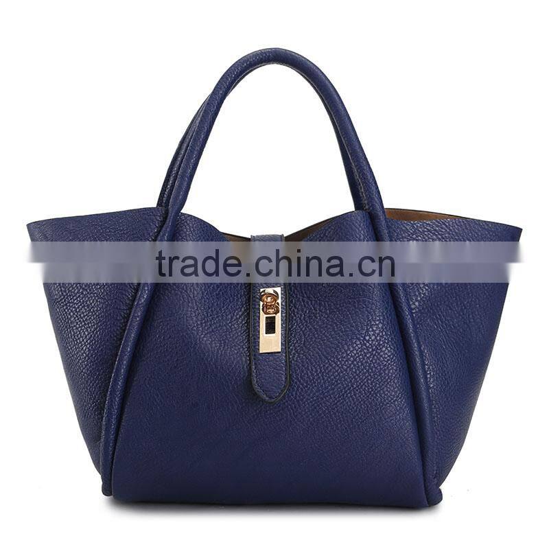 Autumn And Winter 2pcs/Set New Leisure PU Leather Lash Bags Women Tote Handbag For Sale China Factory