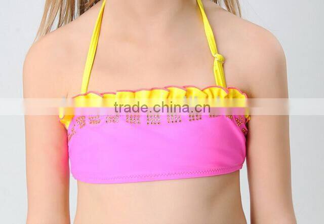New 2014 arrival baby children happy childhood cute swimsuit girls swimwear sexy swimwear girls bikini