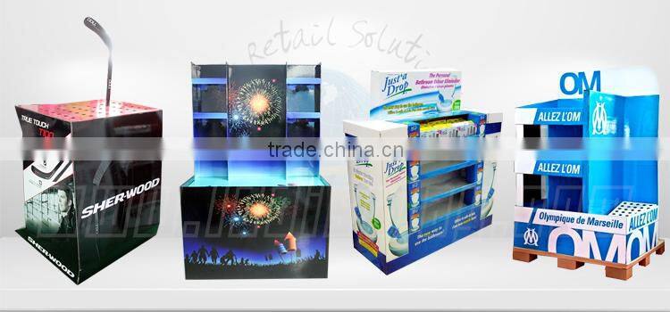 instore cardboard pallet displays ,innovative supermarket display pallet ,houseware pallet display
