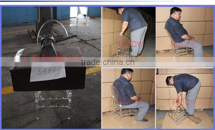 2015 hot seller polycarbonate white plastic ghost chair