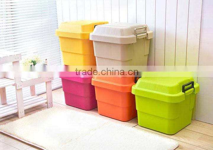 Colorful household heavy duty plastic storage box