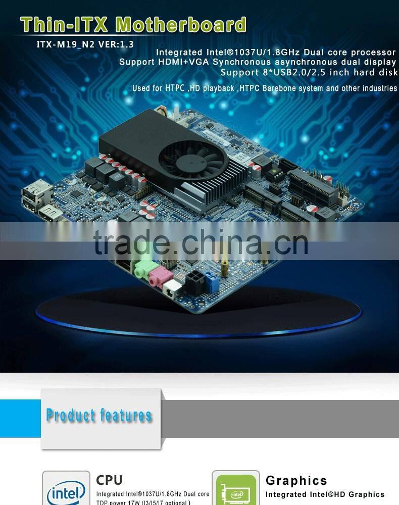 mini pc mainboard network x86 motherboard with 1* RTL8111E Gigabit LAN support SSD/WIFI