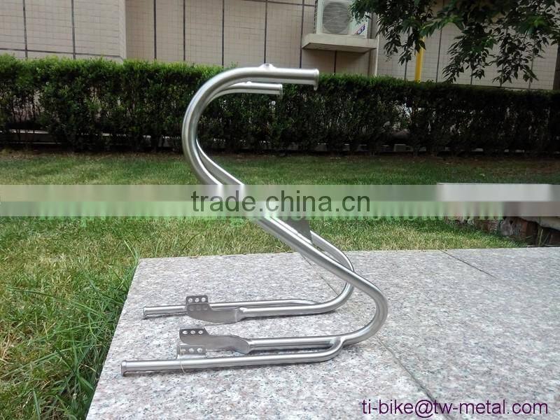 Customized titan bike front rack ti 25kg bicycle luggage carrier with sand blasting cheap titan bicycle front rack &bag holder