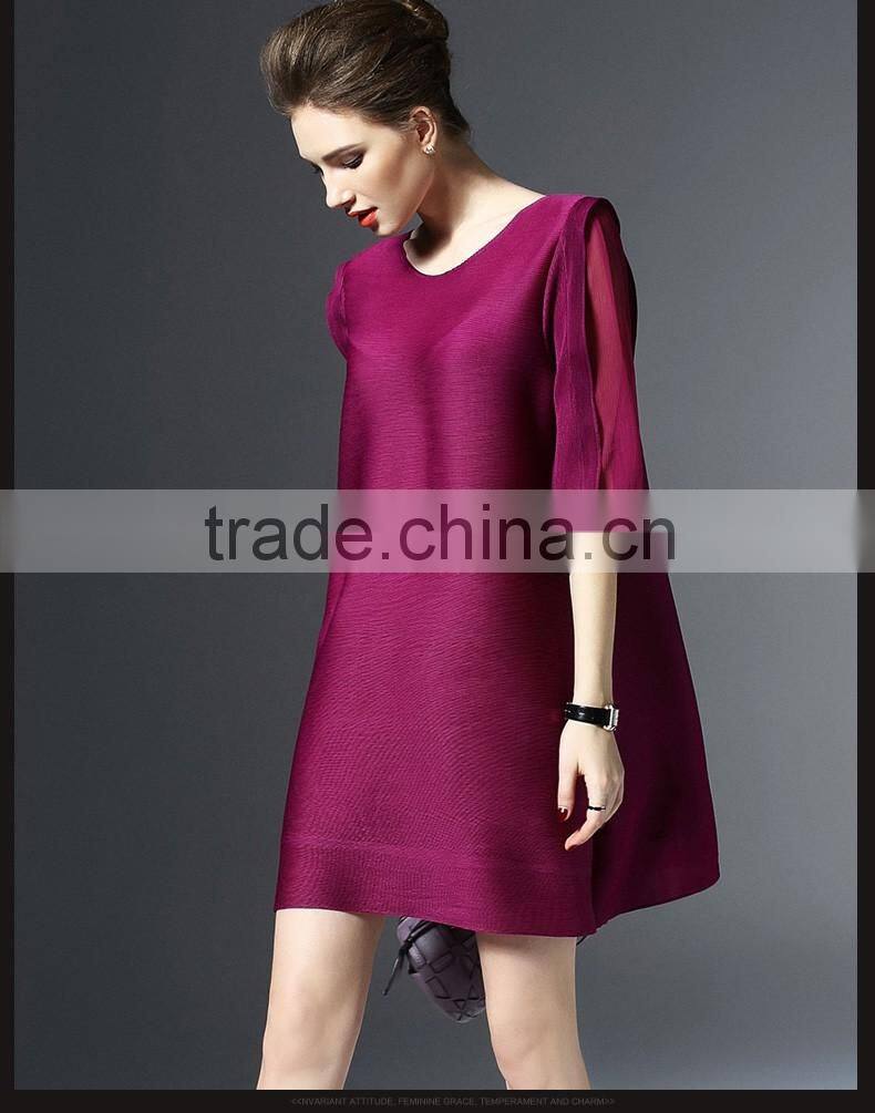 2016 New Fahion women's dress Lanternsleeves for the evening party