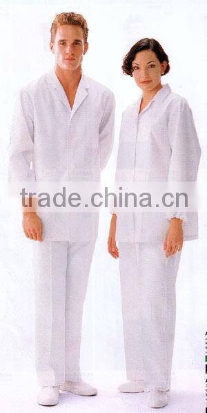 OEM cotton polyester plain solid hospital patient uniform