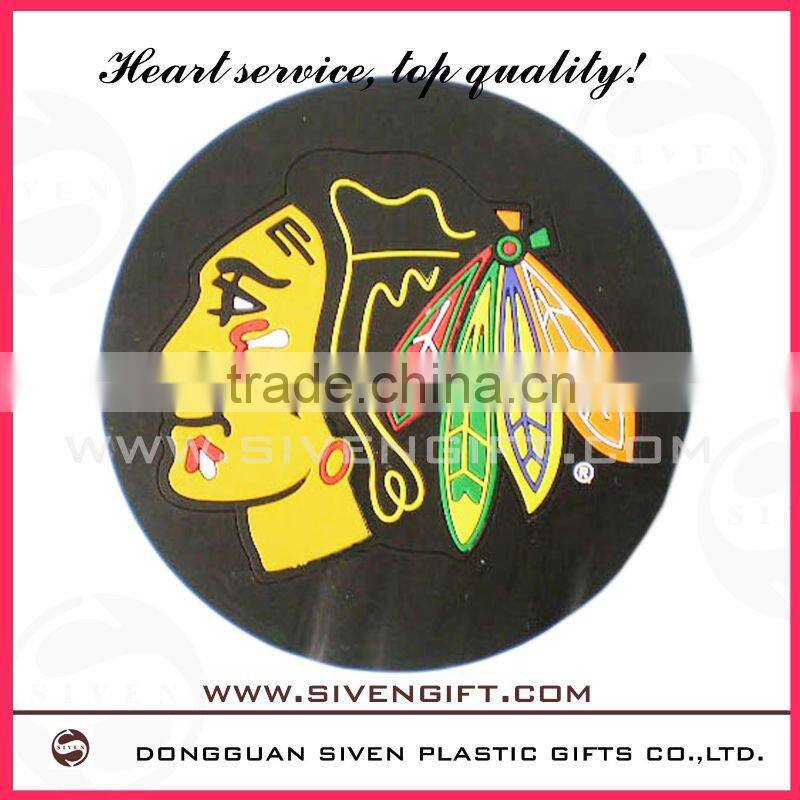 2014 Round Shape silicone /Flexible Soft PVC Coaster