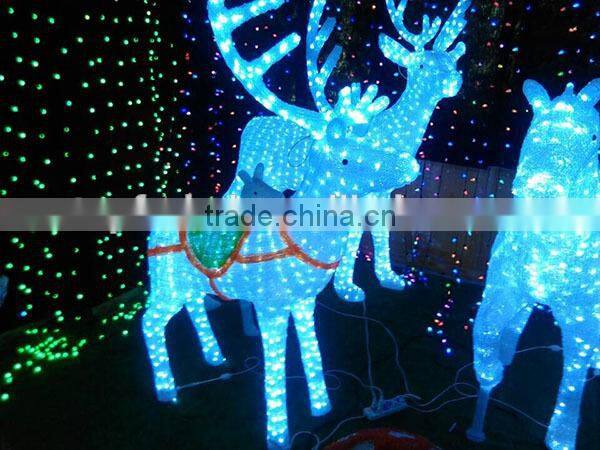 3D ABS led christmas reindeer motif light