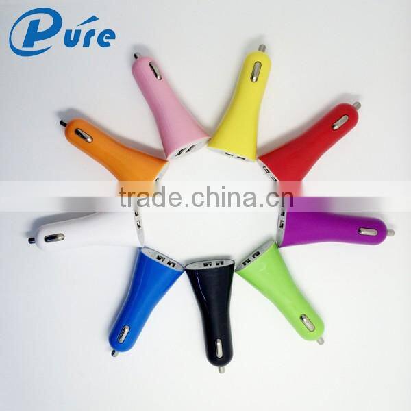 portable usb car charger 2 port car charger for iPad car charger 5V 2.1 A with 2 usb ports