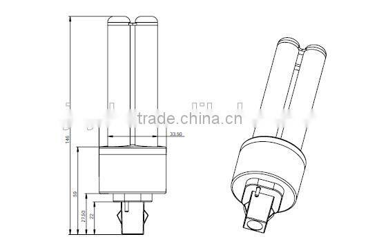 Compatible with ballast 11w led bulb replace g24 26w cfl
