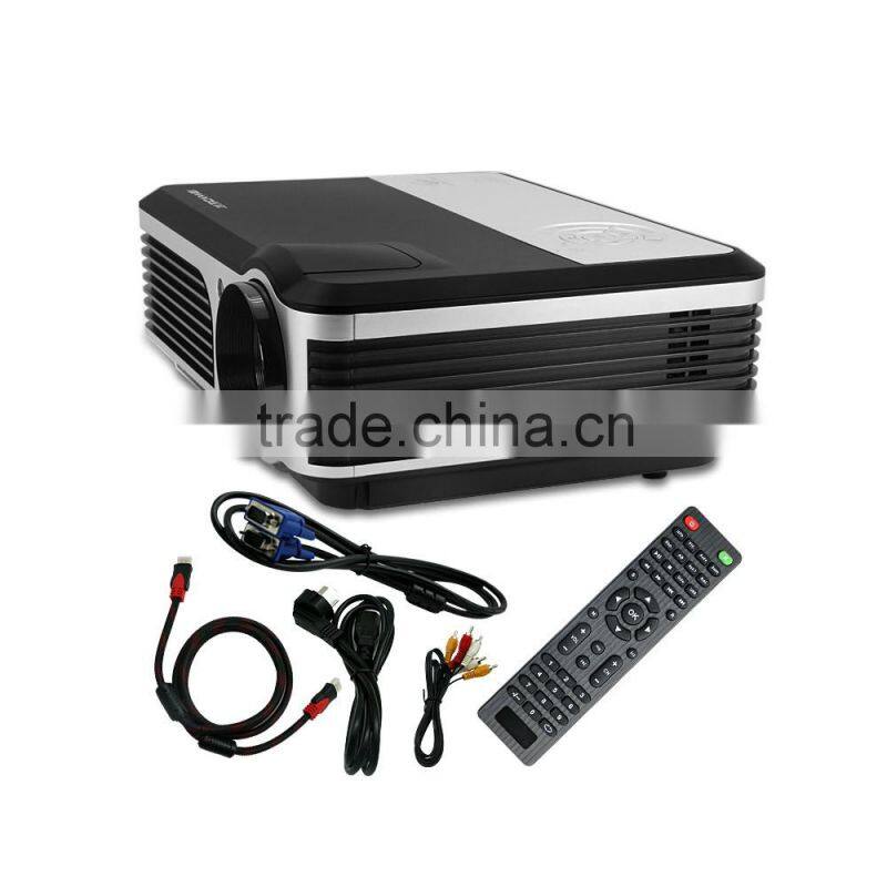 Caiwei A5 Wireless 2600 Lumens Portable WIFI Black Projector with USB Port