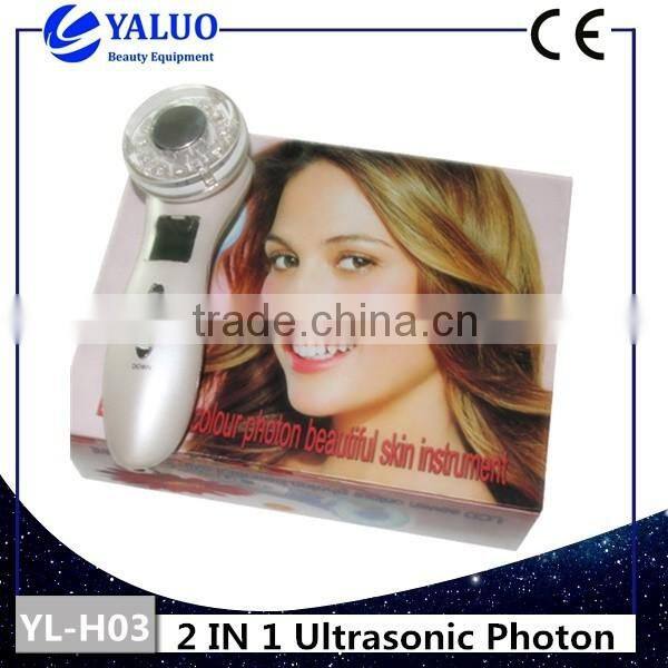 2 IN 1 Seven Colour Photon ultrasonoic facial careequipment with ce