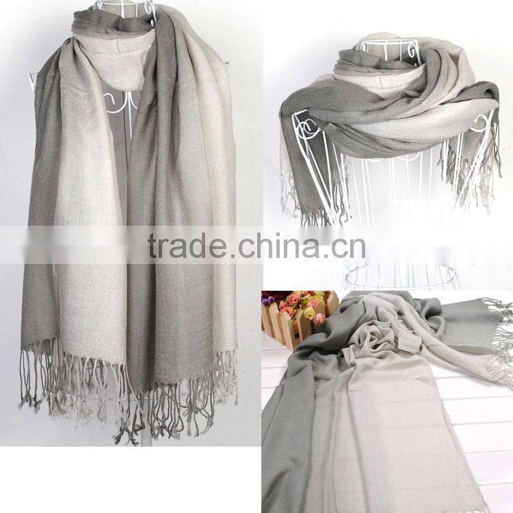 2014 Brand New Women's Fashion Long Large Soft Shawl Stole Pashmina Scarf Gradient Cashmere Scarf Wraps