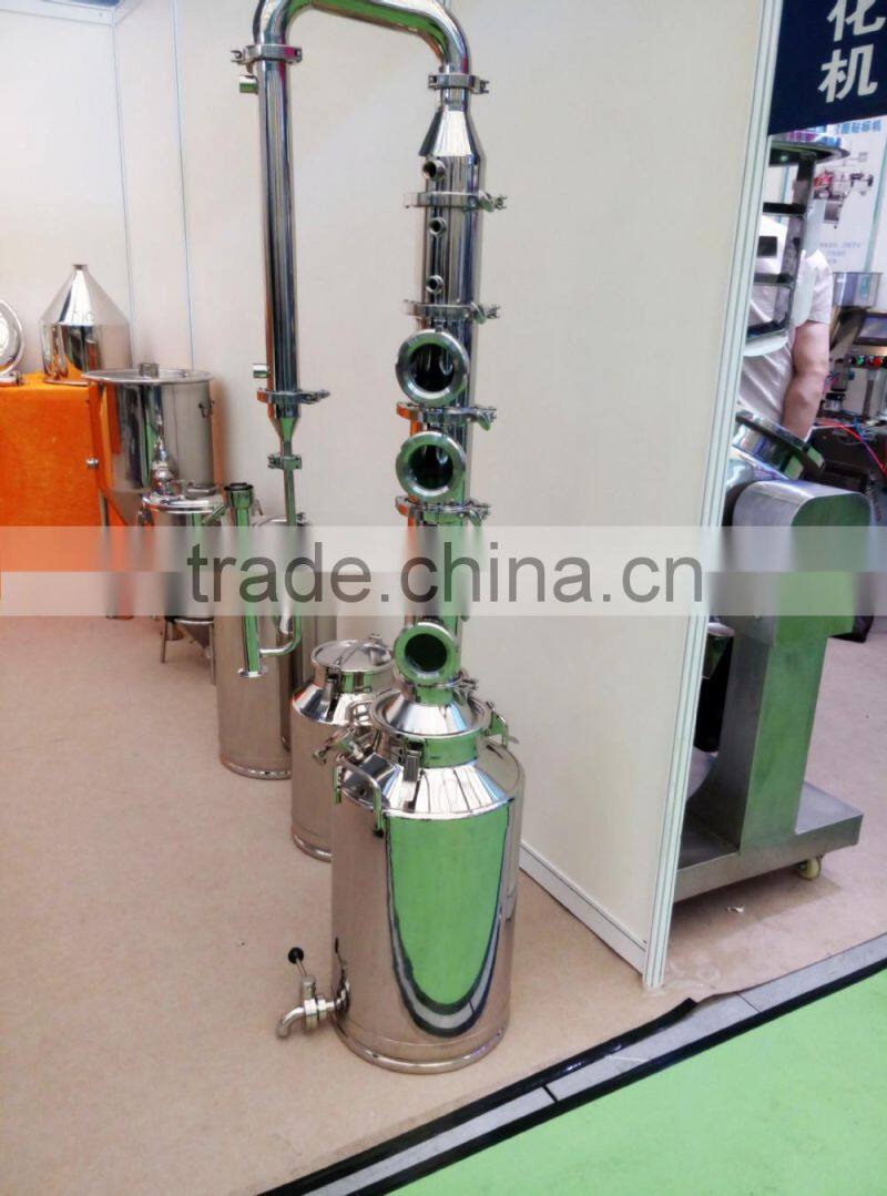 Customize Stainless Steel Water / Alcohol Distiller / distillation equipment