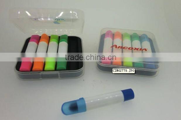 5 in 1 solid medical cute gel pen/Creative pen/Solid fluorescent pen/wax-highlighter-pen