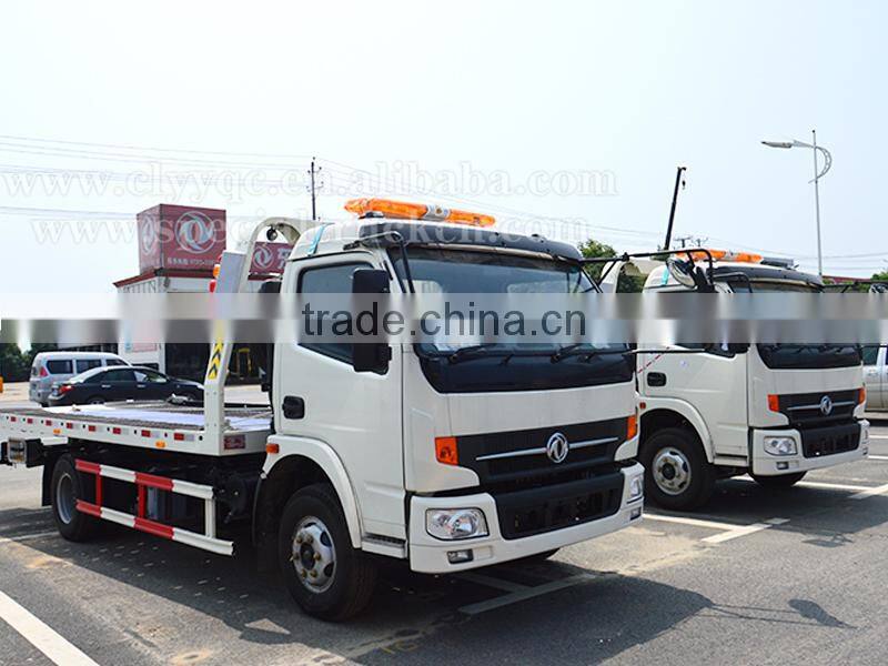 Dongfeng new RHD 4Ton flatbed tow truck for sale