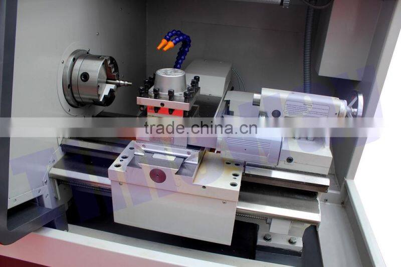 SIEMENS Big Spindle Bore Flat Bed CNC Lathe Machine