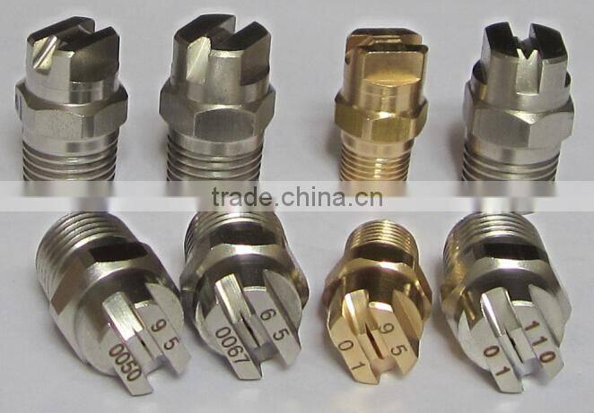 Stainless steel hvv flat fan spraying nozzles