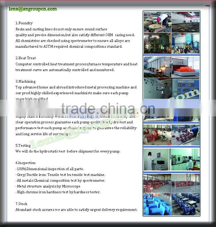 CE certification Power station flue gas desulphurization centrifugal slurry pump