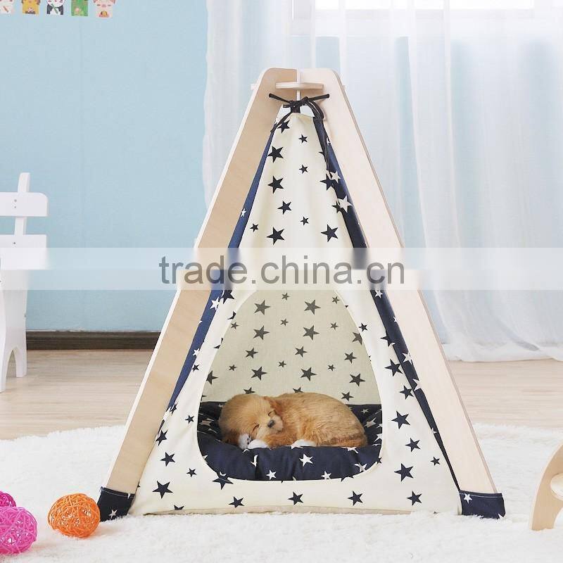 Promotional Pet Carrier cage house bed teepee tipi tent dog wholesale