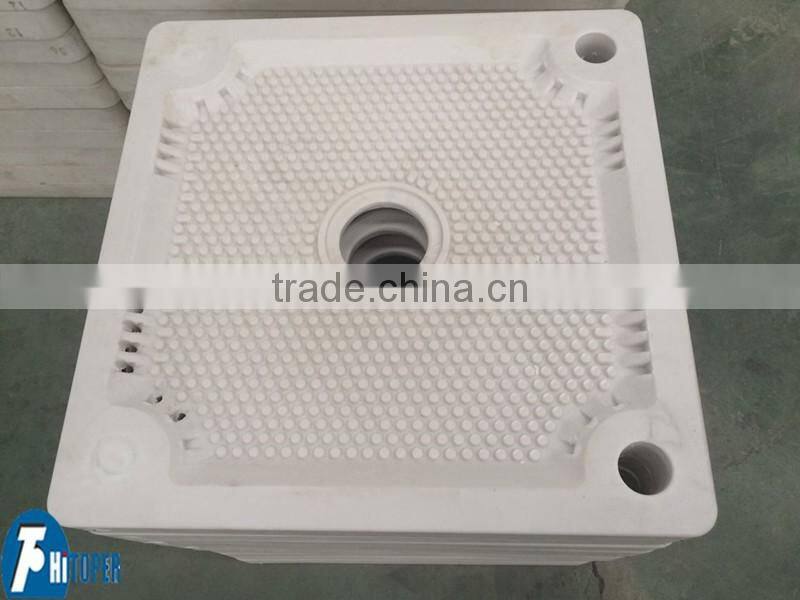 PP filter plate used with filter press used for wastewater treatment in solid liquid separation process