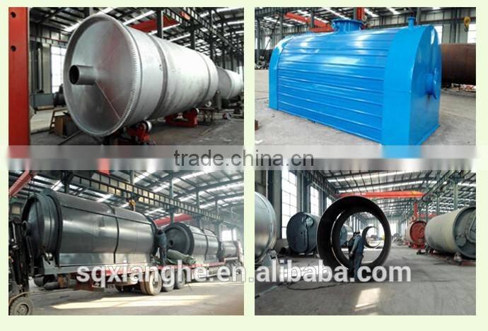 Waste to diesel oil recycling plant by pyrolysis and catalyst